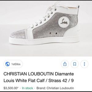 Christian Louboutin Diamante Crystal Sneakers